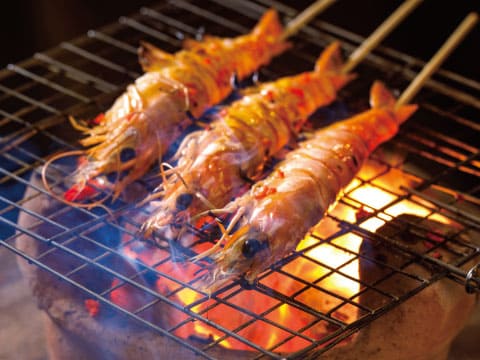 海老の串焼き