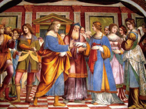 ベルナルディーノ・ルイーニ作・聖母マリアの結婚