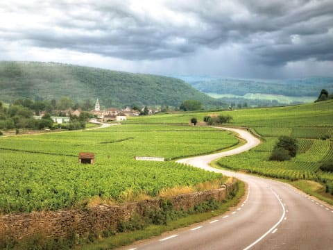 フランス・ブルゴーニュ地方の風景