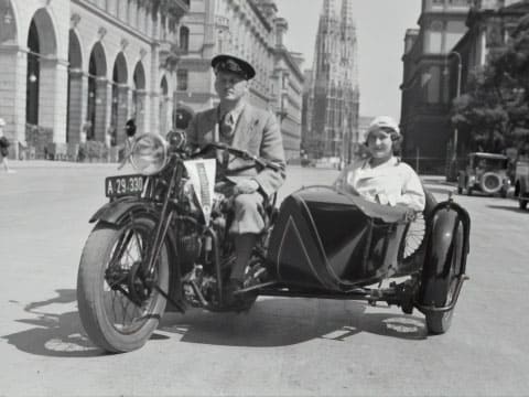 第一次世界大戦時のサイドカー