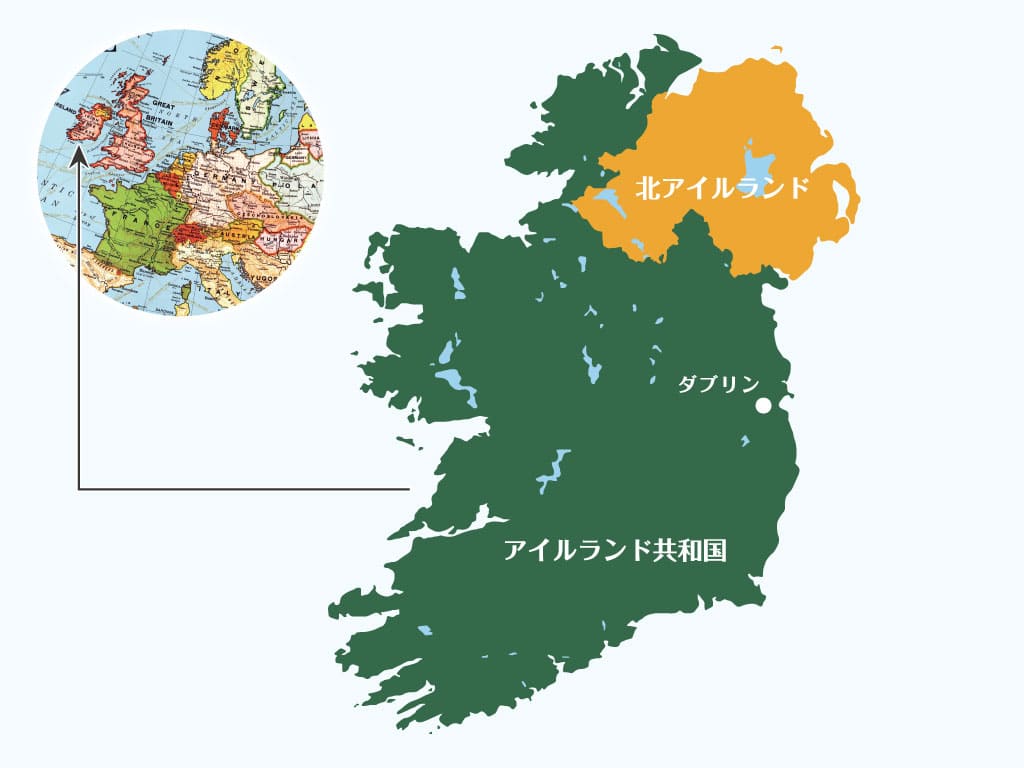 アイルランド共和国の地図