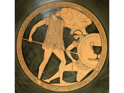 ギリシャ神話・巨人族ポリュボーテスの絵