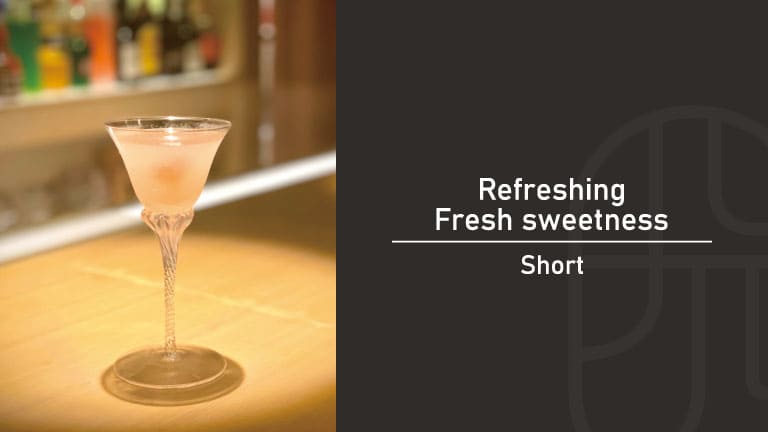 リキュールベースショートカクテルのピーチツリーダイキリ