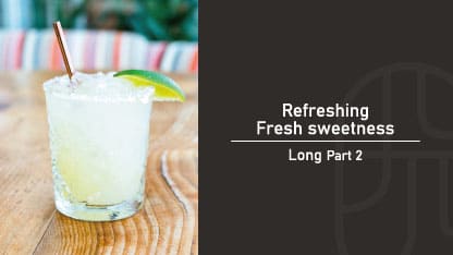 リキュールベースロングカクテルのミント&ホワイトソーダ