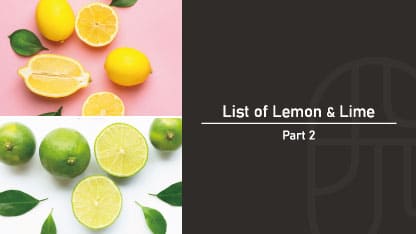 フレッシュなレモンとライム