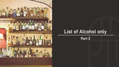 Barのカウンター奥の酒棚