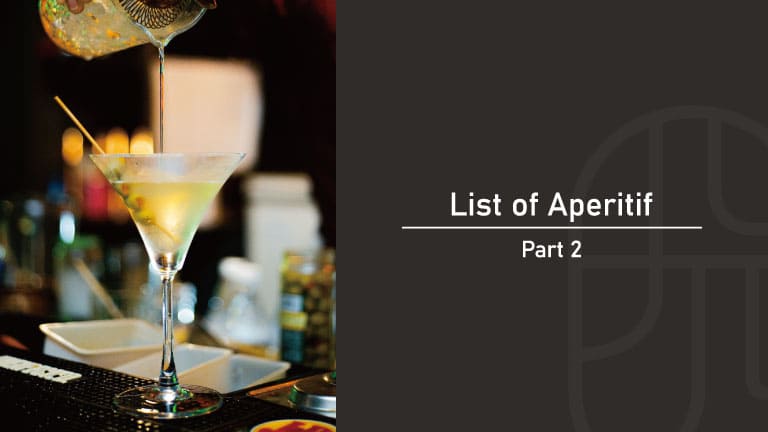 食前酒カクテルのリバースヴェスパー